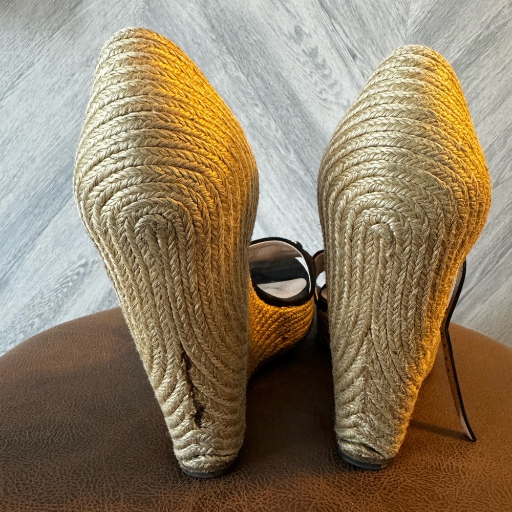 Gucci horsebit wedge pump